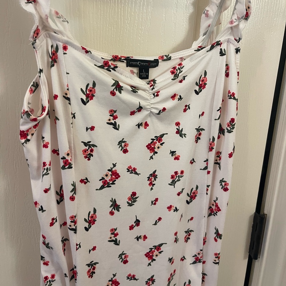 Floral Sleeveless Midi Dress